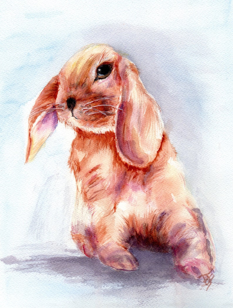 Rabbit- Original Watercolor only