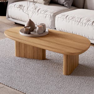 Modern Coffee Table - Unique Coffee table - Solid wood coffee table - Japandi coffee table - Living room coffee table