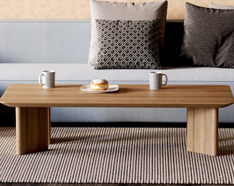 Japandi Coffee Table - Minimalist Scandi coffee table - Wooden coffee table - Unique coffee table