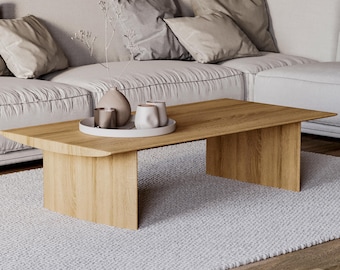 Coffee Table - Solid Wood coffee table - Unique coffee table - Solid oak coffee table - Modern coffee table - Living room coffee table