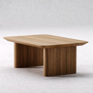 Coffee Table for Living Room - Modern coffee table - Wooden coffee table - Unique coffee table - Low coffee table - Oak wood coffee table