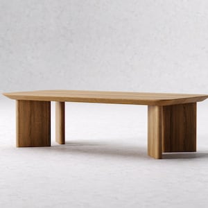 Modern Coffee Table Minimalist coffee table Wooden coffee table Unique coffee table Scandi coffee table Oak wood coffee table image 3