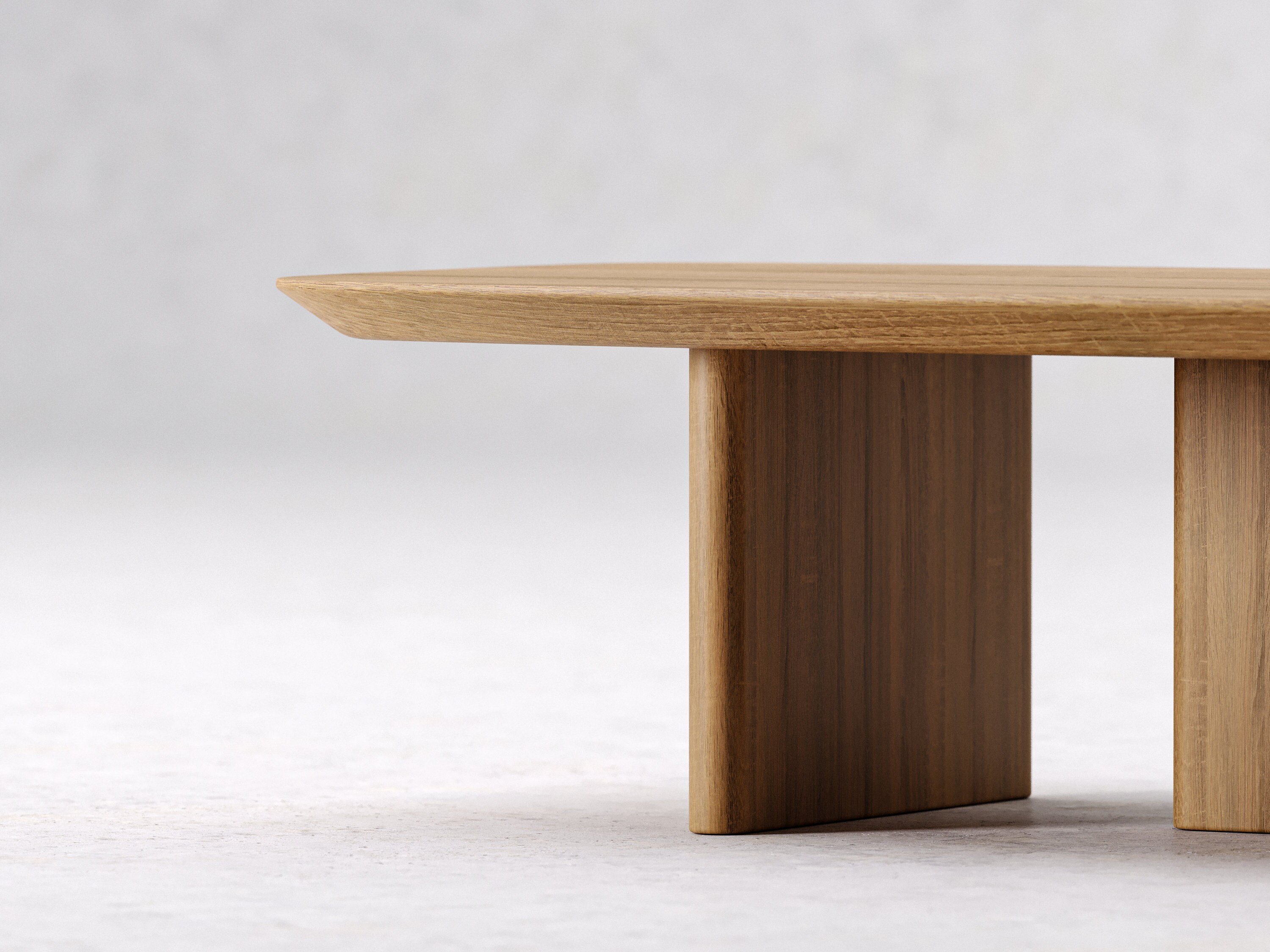Modern Coffee Table Rectangular Coffee Table Original Coffee Table Unique Coffee Table Oak Wood ...