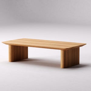 Coffee Table for Living Room - Modern coffee table - Wooden coffee table - Unique coffee table - Low coffee table - Oak wood coffee table