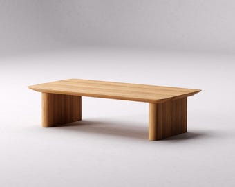 Coffee Table for Living Room - Modern coffee table - Wooden coffee table - Unique coffee table - Low coffee table - Oak wood coffee table