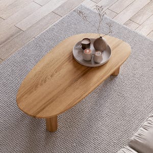 Blob Coffee Table - Modern Coffee table - Solid wood coffee table - Modern coffee table - Japandi coffee table - Living room coffee table