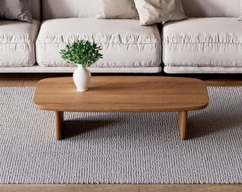 Unique Coffee Table - Wooden coffee table - Modern coffee table - Solid oak coffee table - Scandi coffee table - Living room coffee table