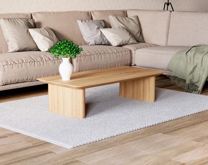 Picture of Modern Coffee Table - Round Coffee Table - Unique Coffee Table - Solid ...