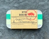 Peppermint and Rosemary 10ml Handmade Solid Fragrance Portable Cologne, Pocket-Sized Perfume, Natural Balm