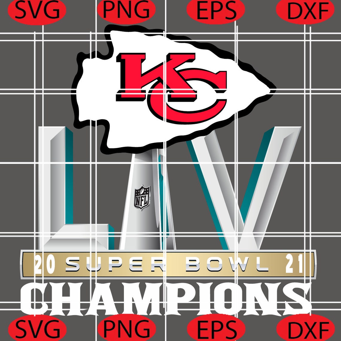 Super Bowl Champions Kansas City Chiefs Svg Kansas City | Etsy