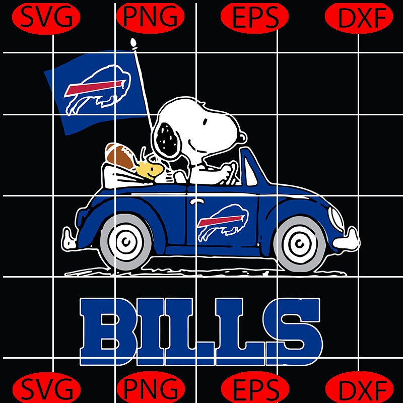 Snoopy And Woodstock Ride The Buffalo Bills NFL Svg NFL Svg | Etsy