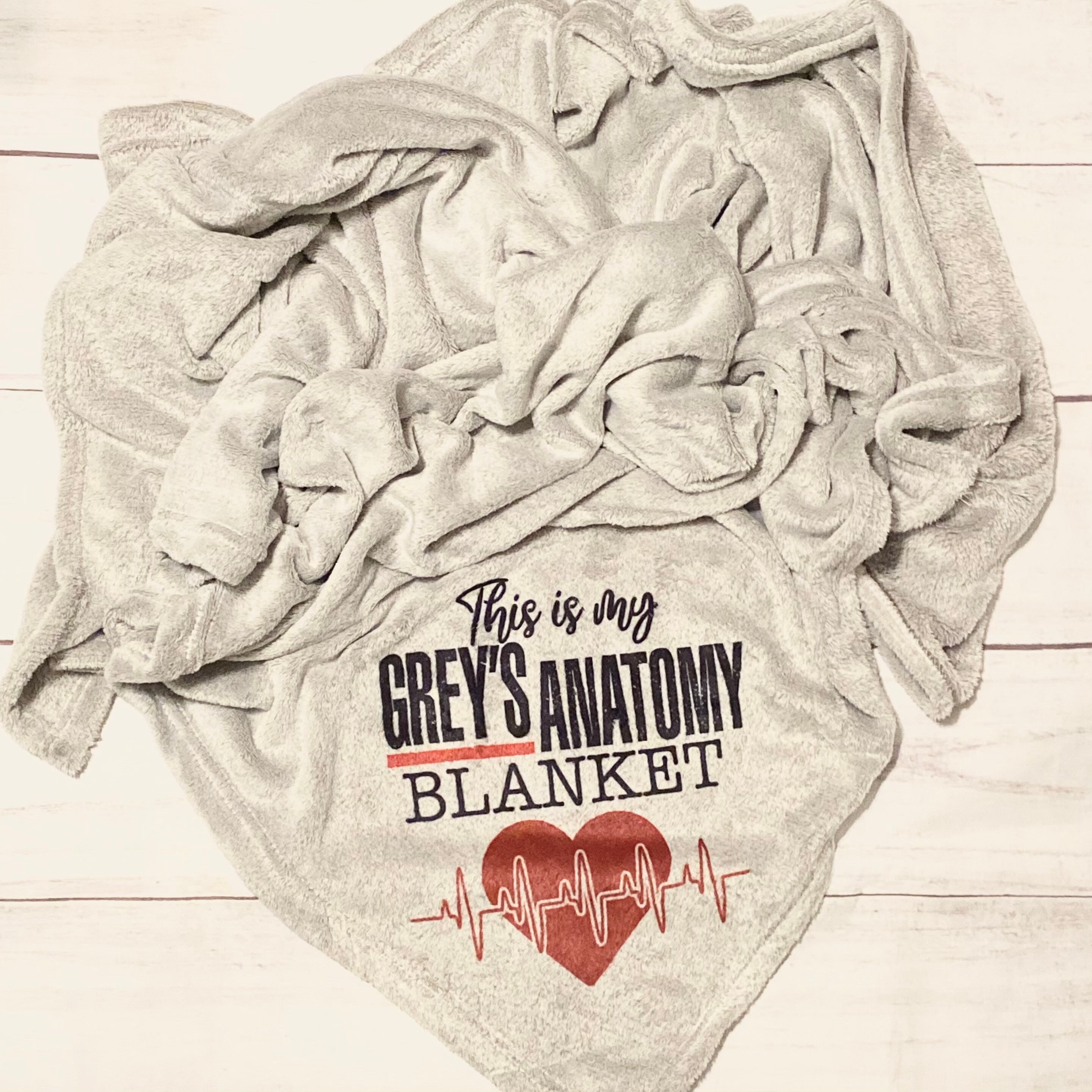 Greys Anatomy Cozy Blanket Etsy