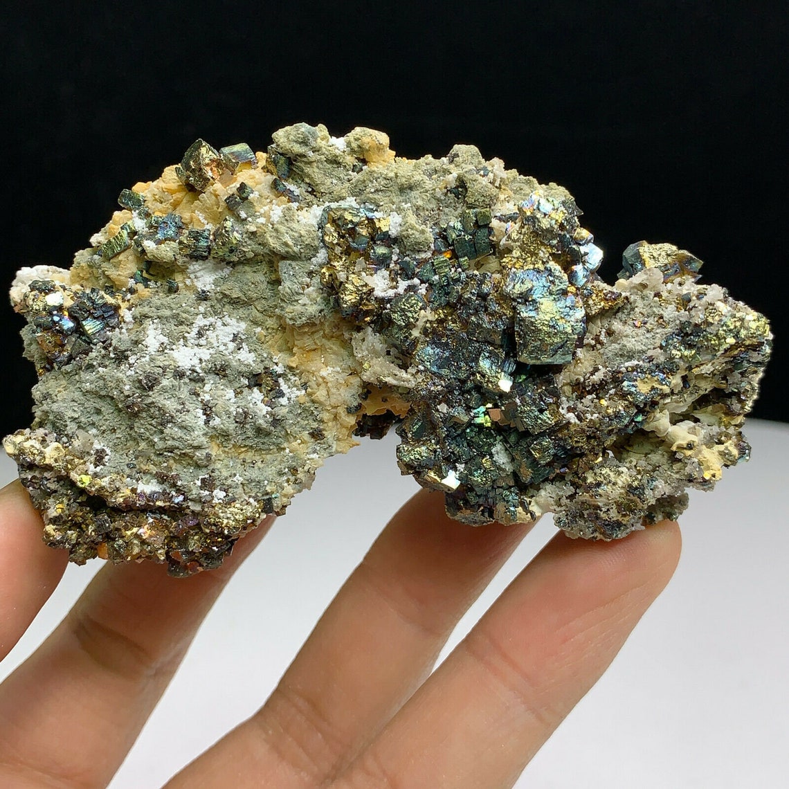 Natural Cubic Pyrite Fool’s Gold Mica Quartz Crystal | Etsy