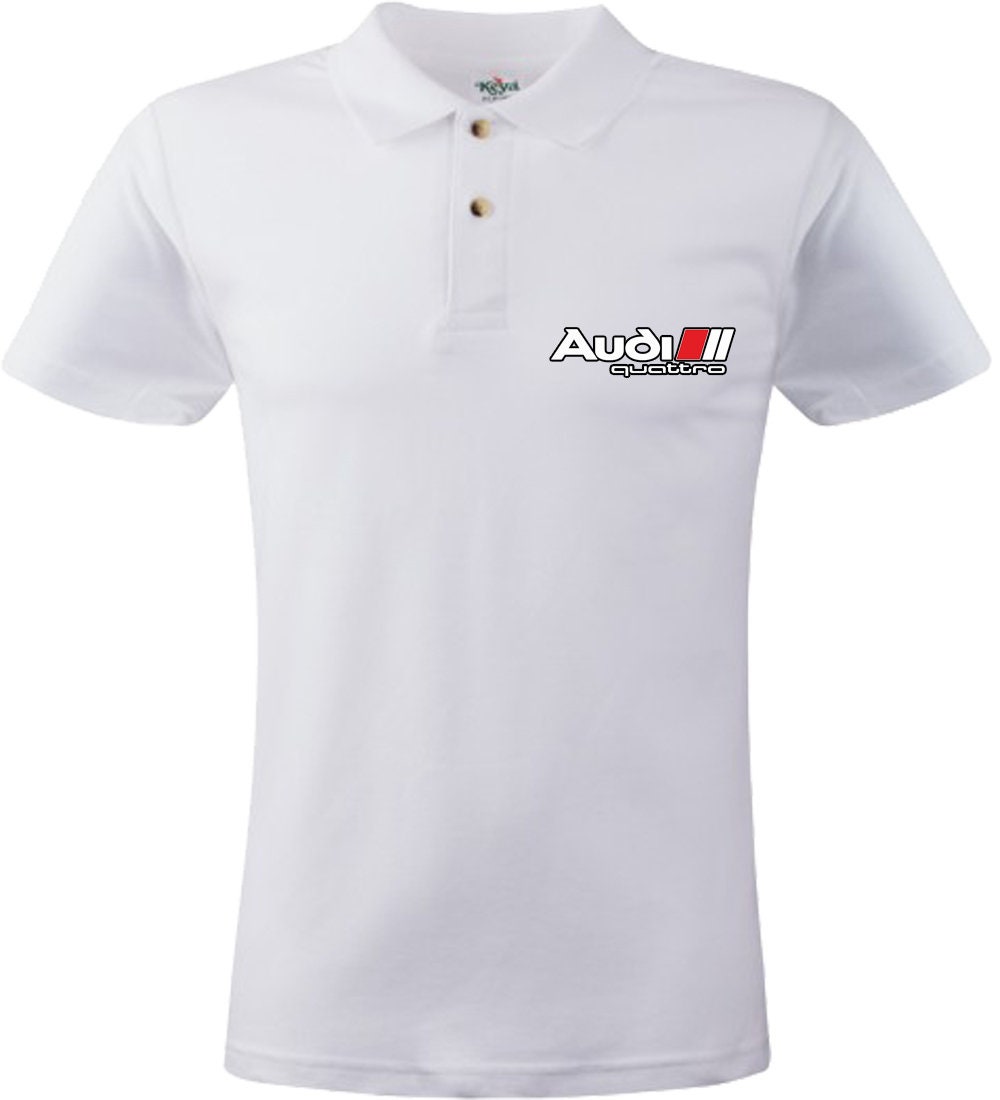 AUDI Quattro Polo T-shirt New Desing DTG Print Logo Car Adult | Etsy