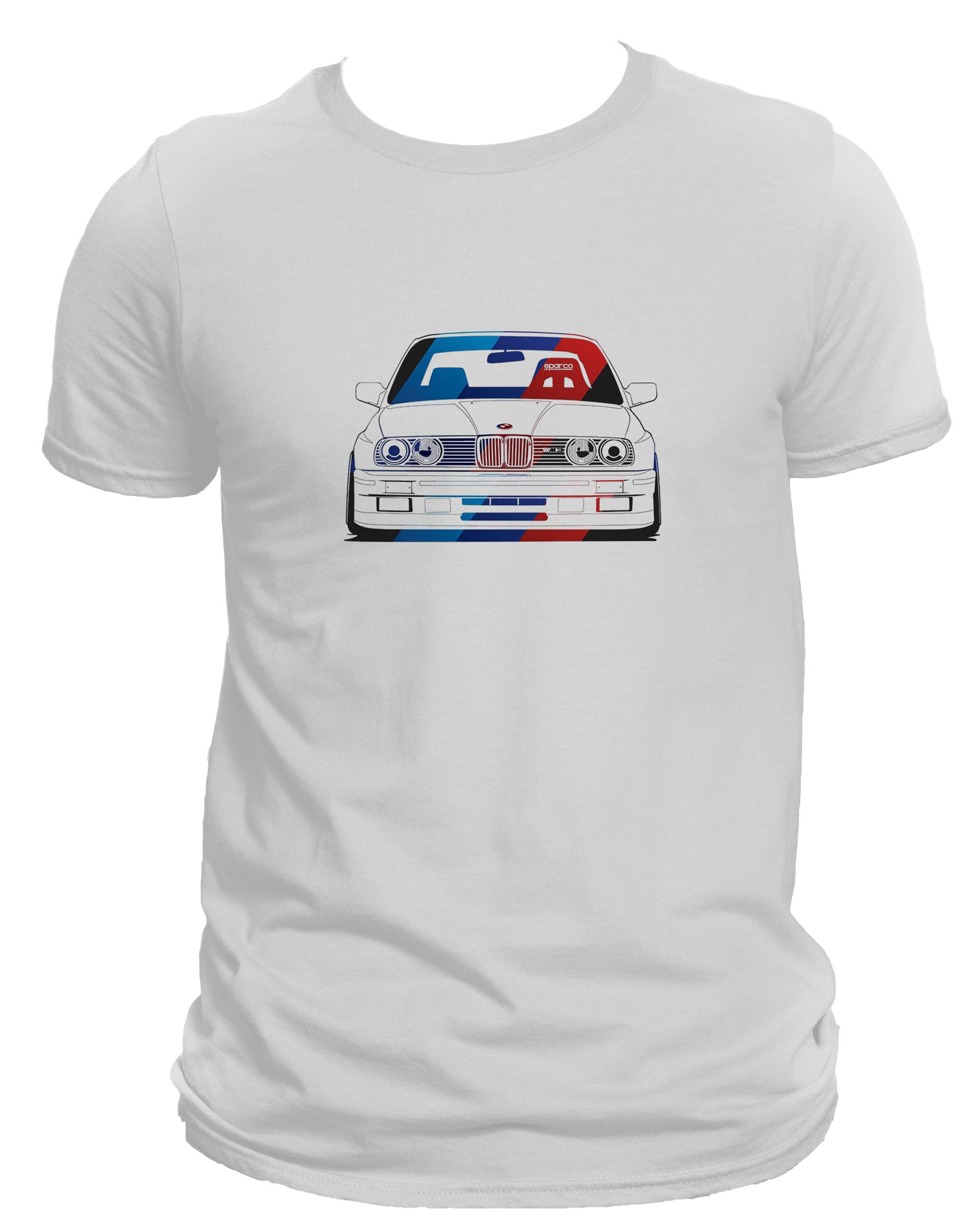 BMW E30 TShirt BlueBMW E30 Accessories, BMW E30 Clothing