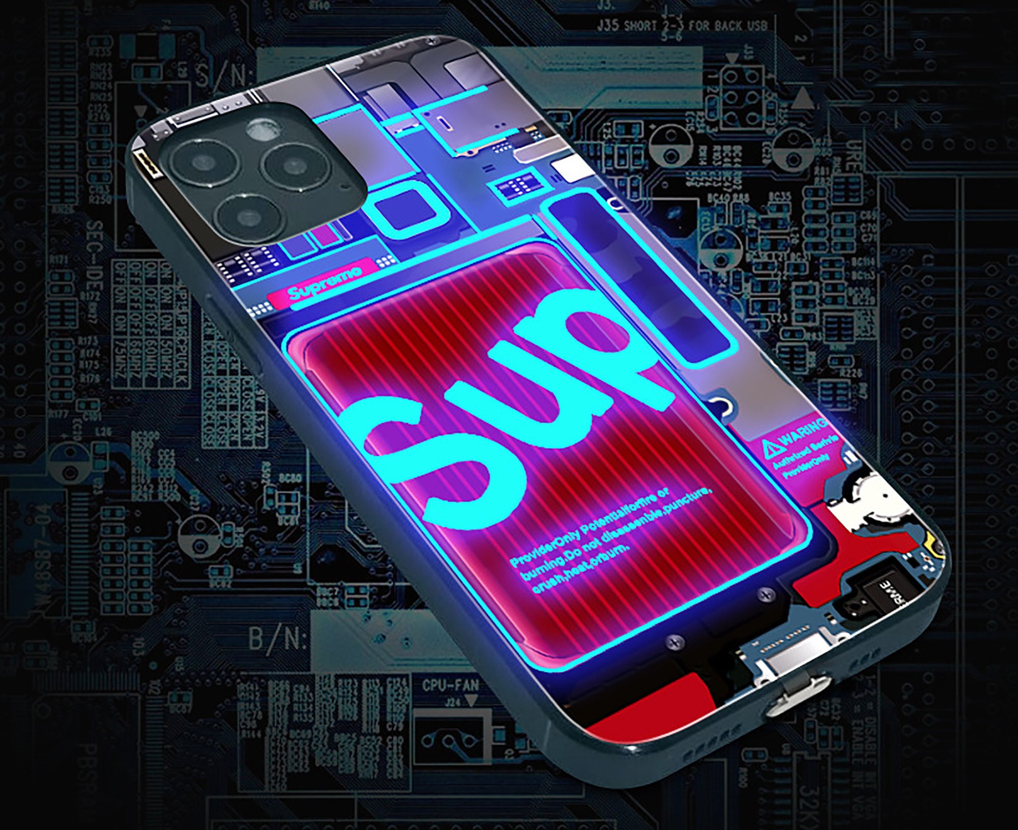 Flash phone case Luminous mobile phone case Etsy