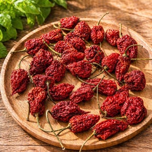 Carolina Reaper 10 gram hel torkad chili, världens starkaste chili HOT