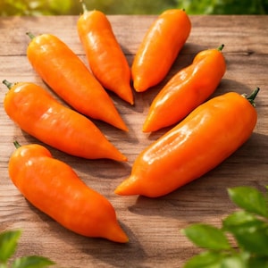 15 nasion papryczki chili Aji Amarillo, owocowa papryczka chili z Peru, bardzo plenna, ok. 15 nasion Baccatum