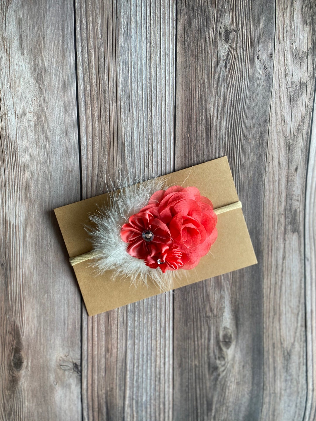 Coral Salmon Headbands Baby Headband Girl Headband Coral Etsy