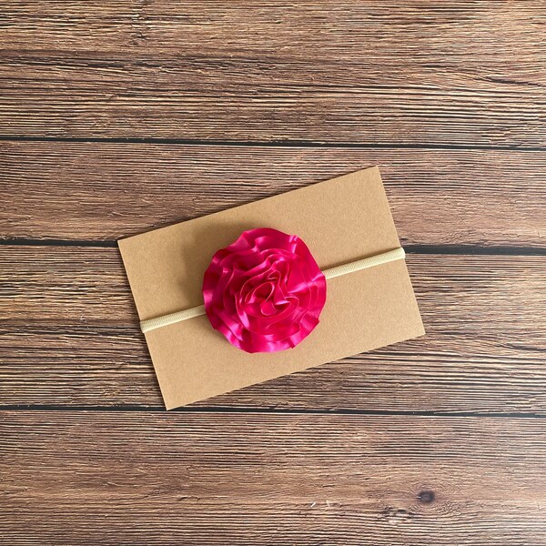 Pink Baby Headbands Etsy