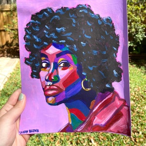 Original, Hand-Painted, Gouache Art - &quot;70&#39;s Esque&quot;