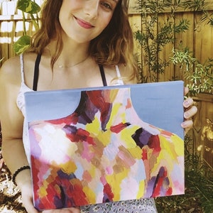 Original Hand-Painted Acrylic Abstract Painting - Shoulders