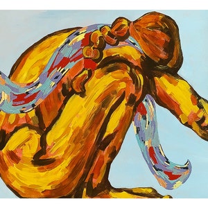 Art Print - Lady with the Scarf (8X10 inches)