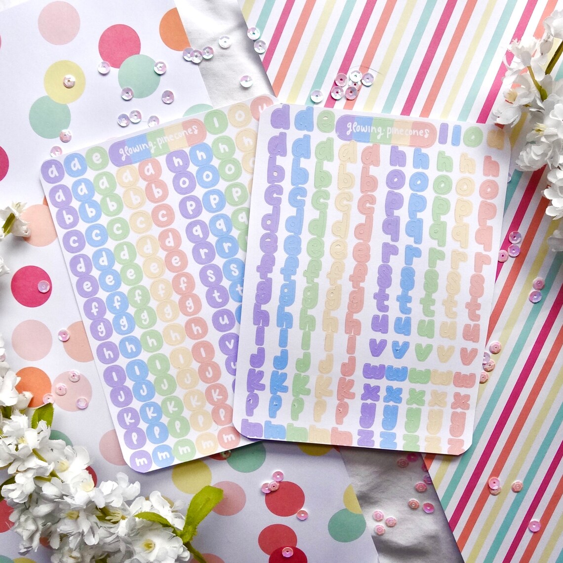 Alphabet Stickers Etsy