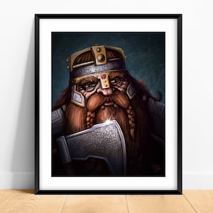 Gimli - Fan Art Print
