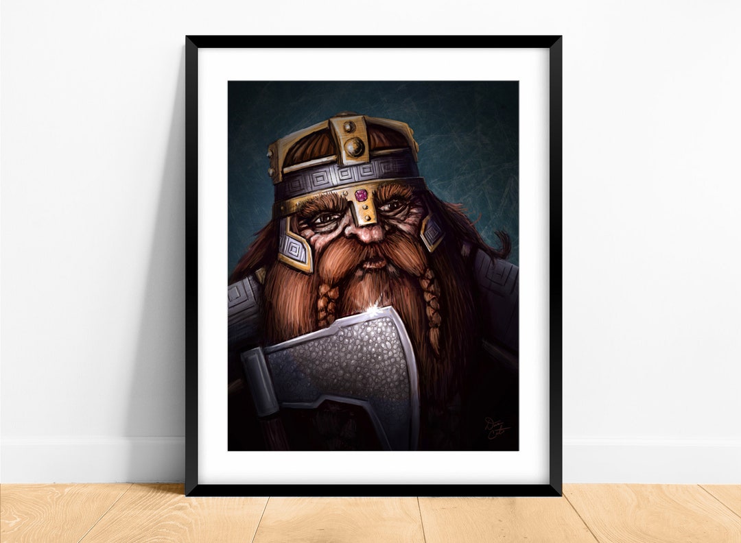 Gimli Fan Art Print - Etsy