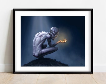 Gollum - Fan Art Print