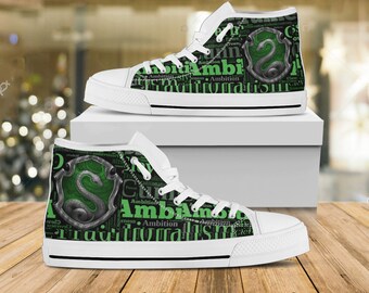 slytherin converse shoes
