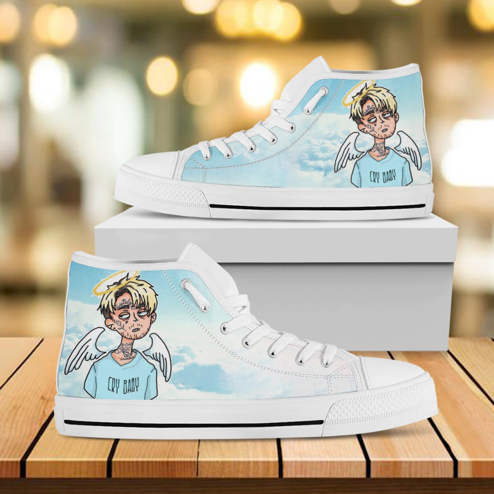 lil peep custom shoes