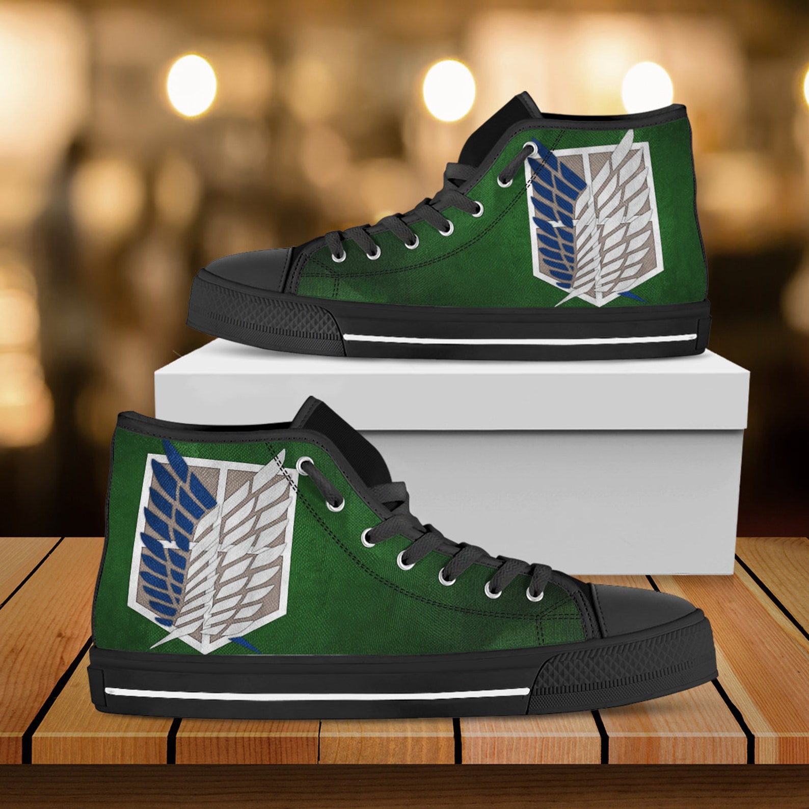 Attack on Titan Shoes Anime Shoes Levi Ackerman High Top | Etsy