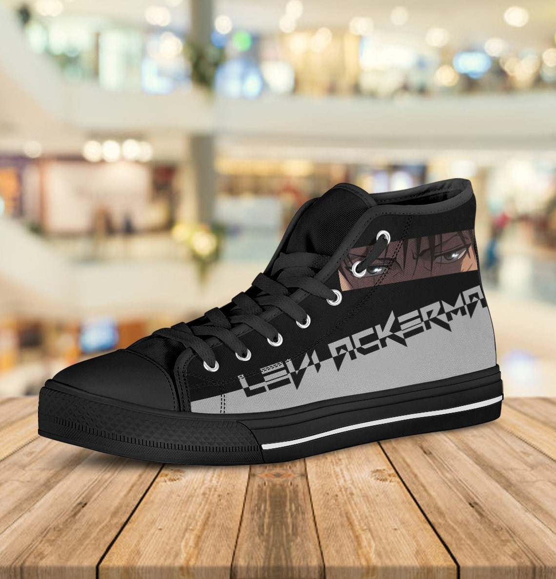 Attack on Titan Shoes Amine Shoes Levi Ackerman High Top | Etsy
