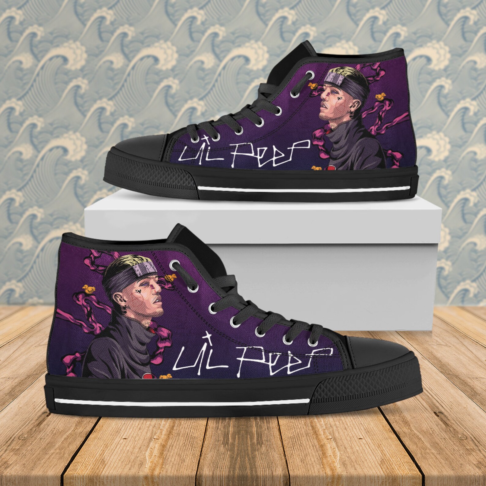 lil peep custom shoes