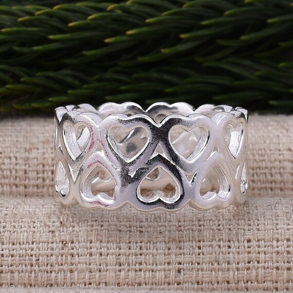 Diseño De Sello Cardíaco Anillo Femenino 925 Joyas De Plata Diseño De Sello Cardíaco Anillo Femenino 925 Joyas De Plata