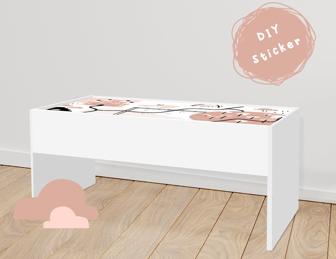 Planner Stickers Sticker Furniture Ikea DUNDRA 114.3 x 53.2 Etsy