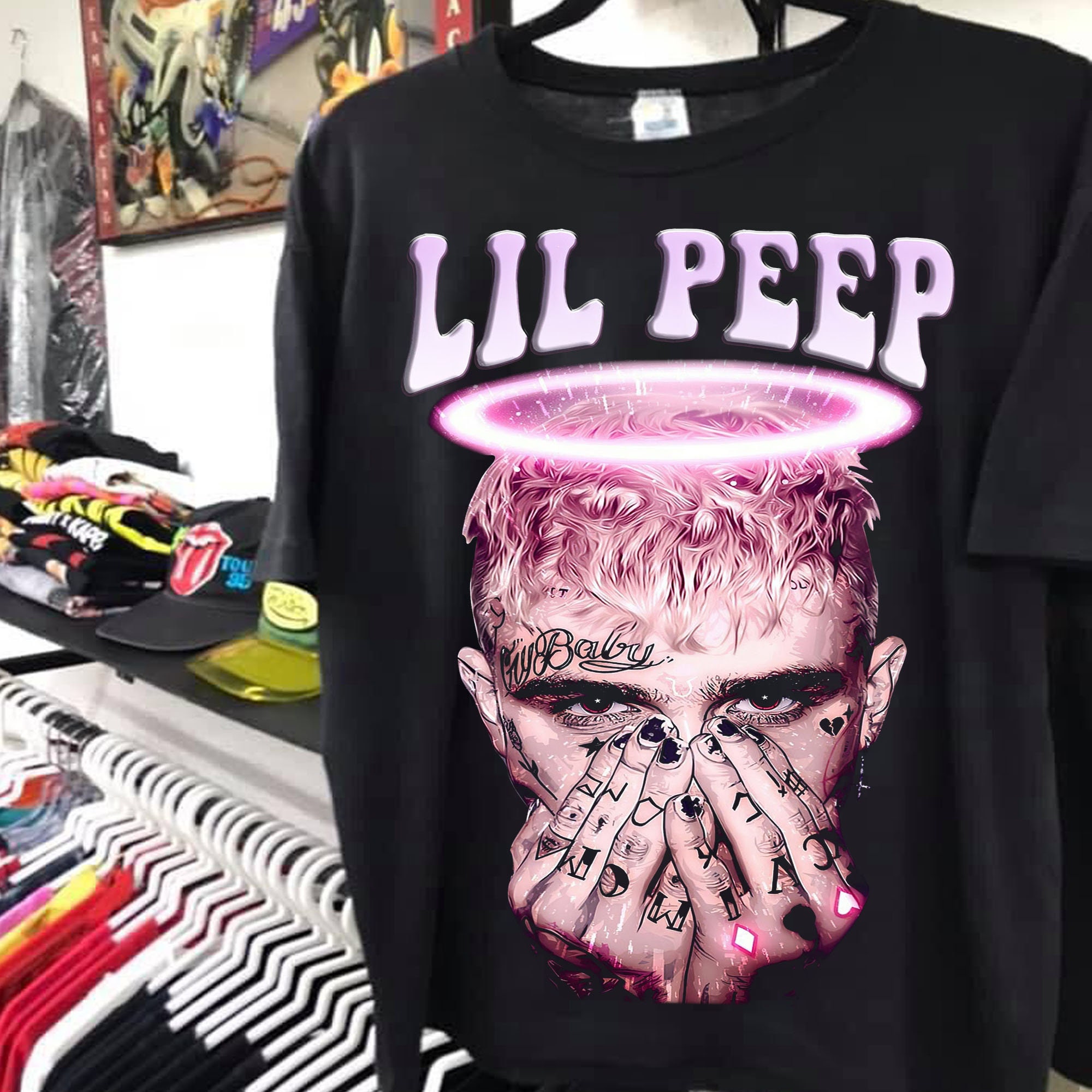 Lil Peep rap hip hop Art T Shirt