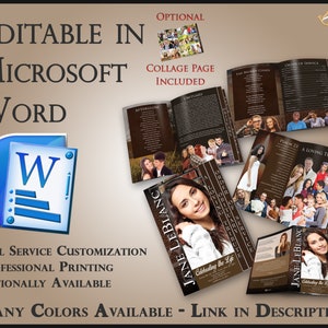 Peut inclure: Modèle de programme funéraire éditable dans Microsoft Word. Le modèle comprend une page de collage, un ordre de service, un avis de décès et une section hommage. Le programme est personnalisable et disponible dans de nombreuses couleurs.