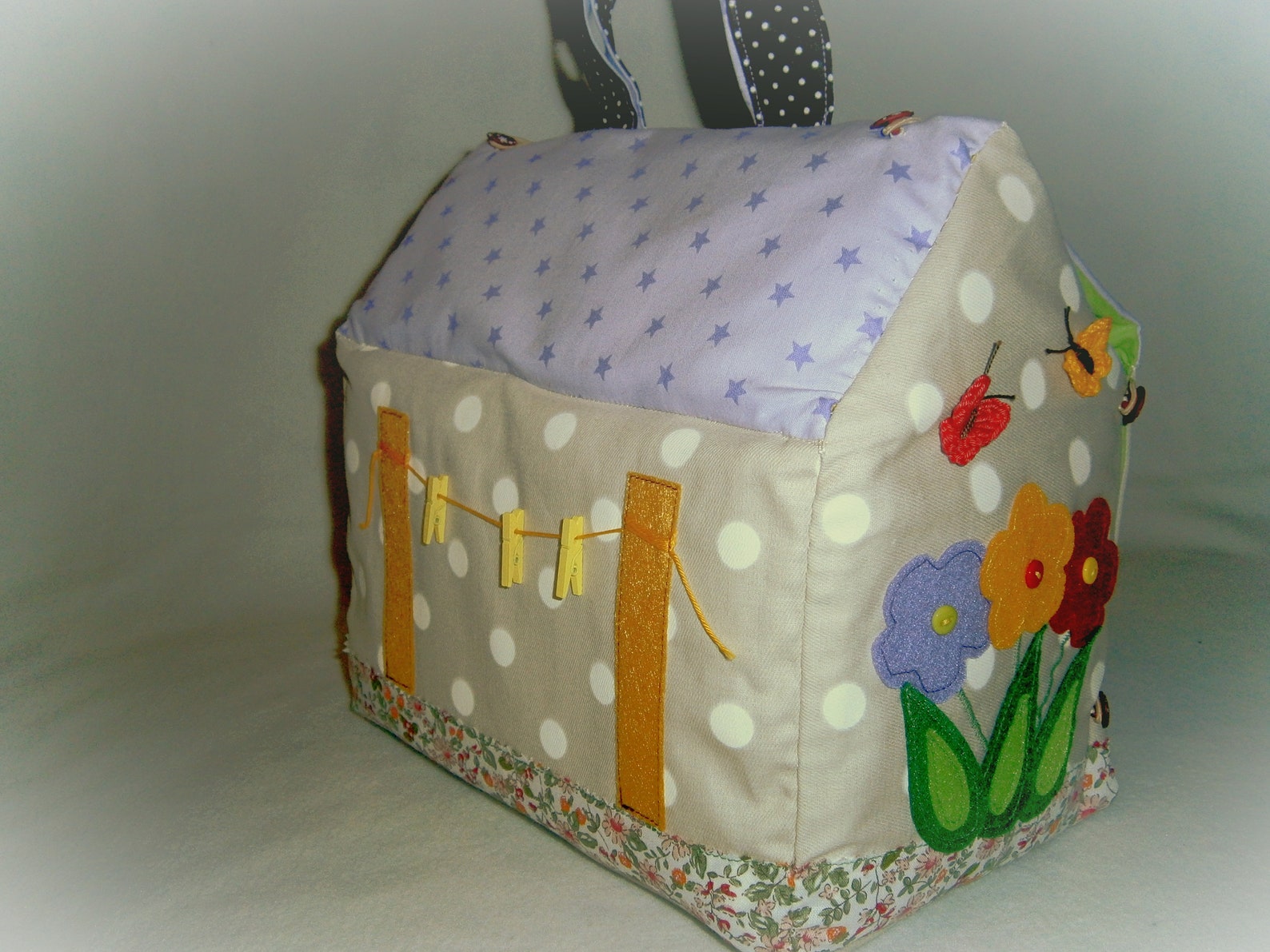 Fabric bag doll house Kids handbag House for dolls Etsy