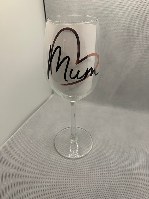 Mothers Day Wine Glass/ Personalised Wine Glass/ Custom Wine Etsy