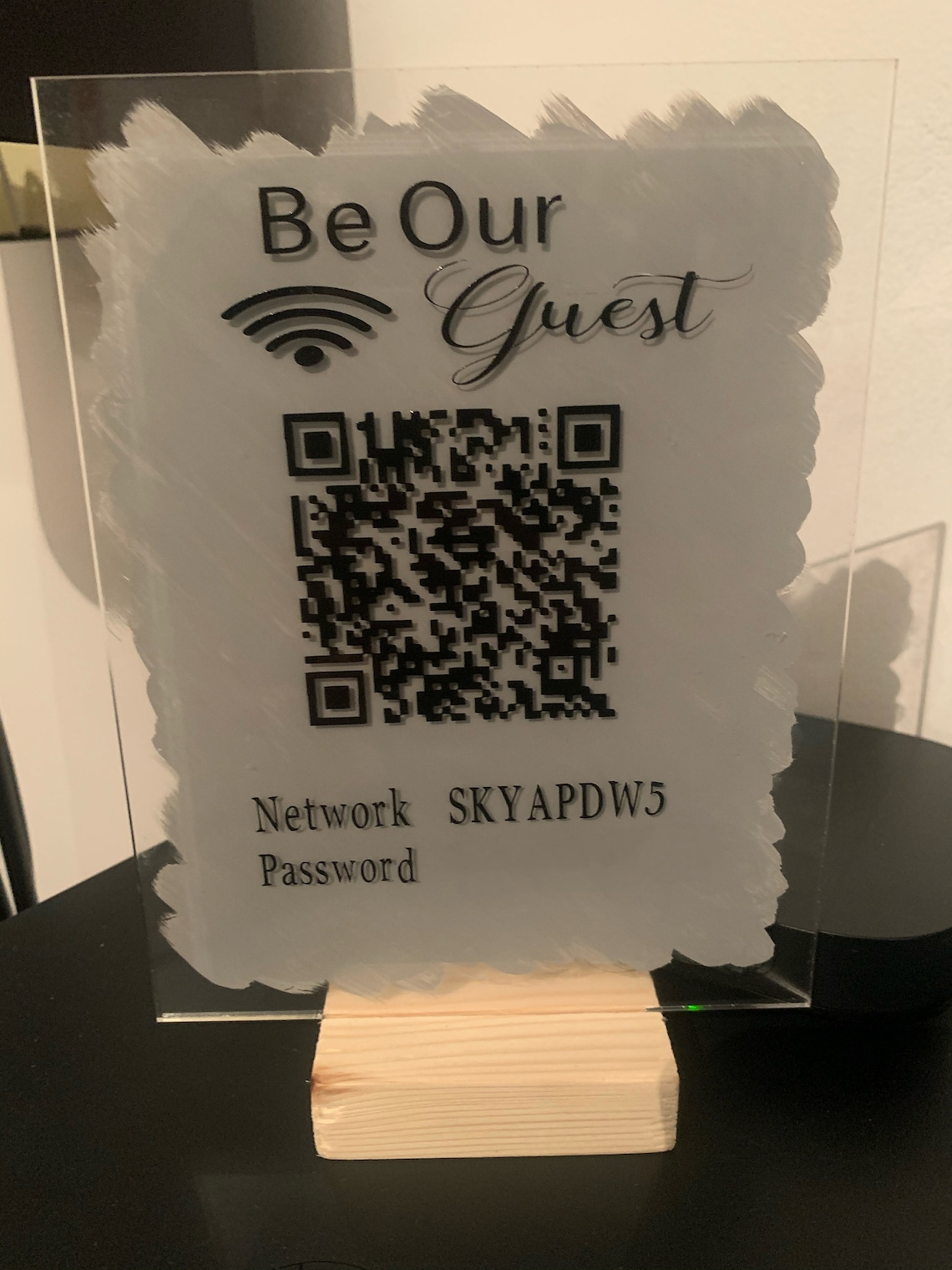 Custom Acrylic Wifi Sign Wifi Home Decor Wifi Network Guest Etsy