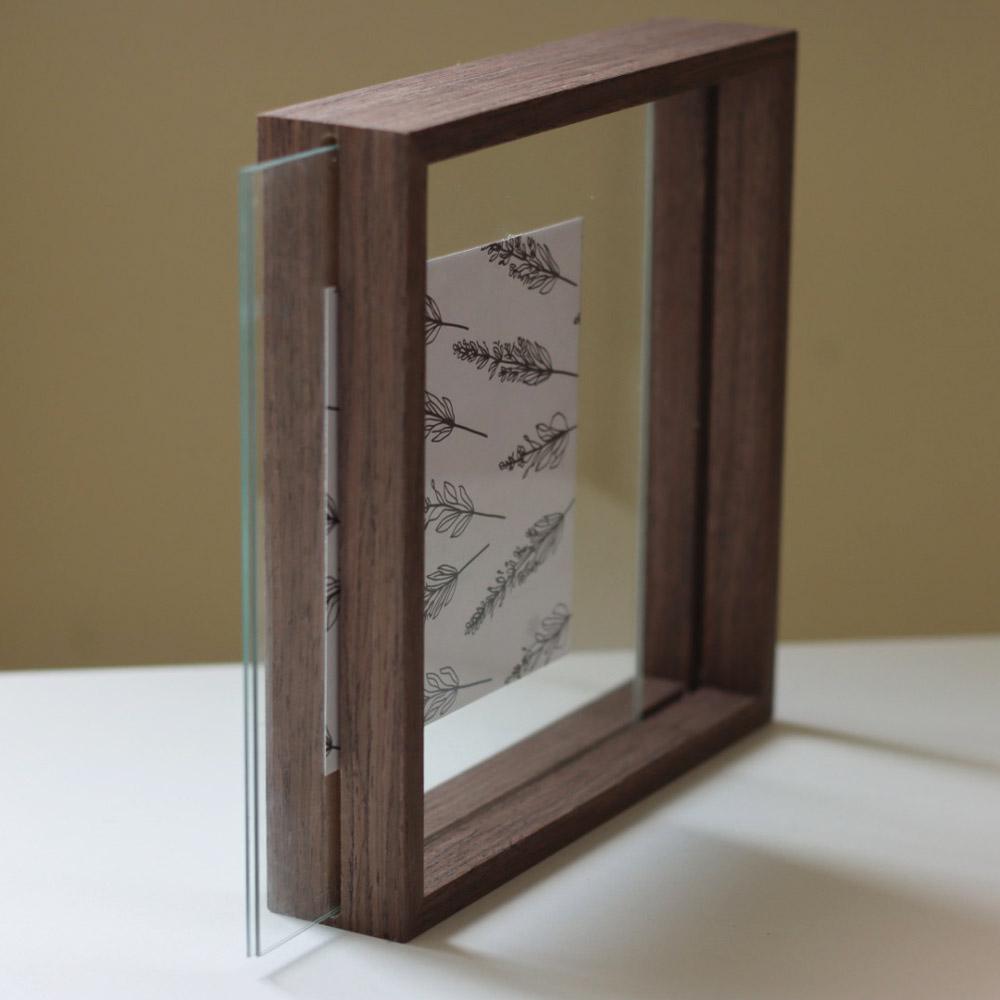 Floating Rotating Frames Rotating Picture Frames 2-Pack Rotating Photo Frames - Double Sided ...