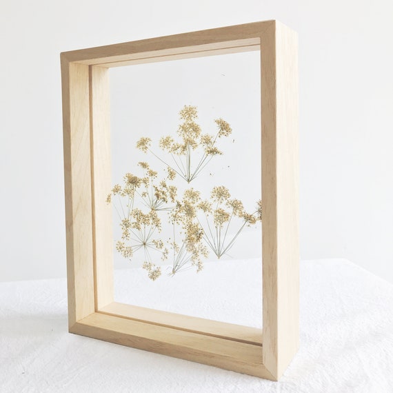 Custom Large Floating Frame in White Oak Veneer Double Sided Frame for Pressed Flower Wedding Bar Menu Table Sign CUSTOM SIZES 9 15 INCH Etsy UK