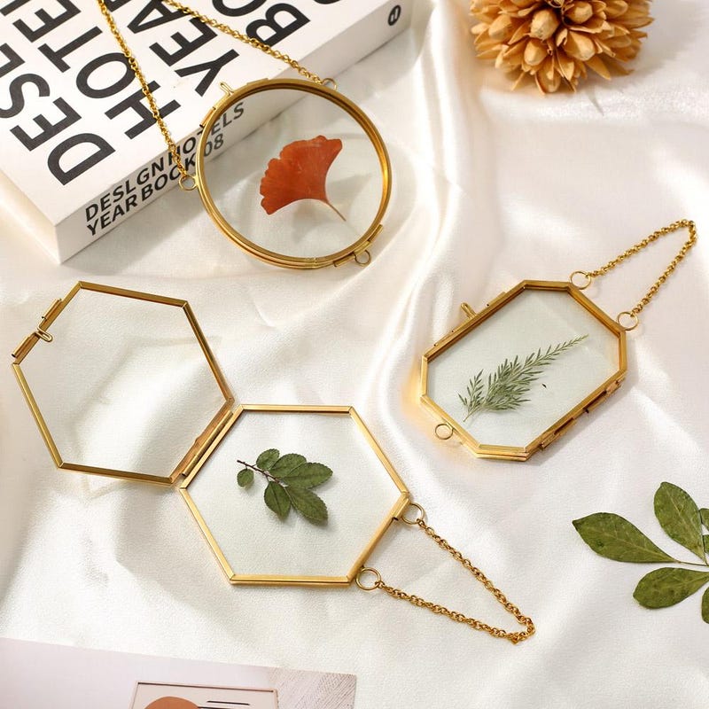 Double Glass Pendants - Etsy