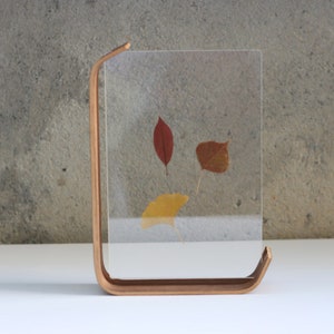 Walnut Plywood Floating Frame, Double Side Frame, Clear Picture Frame for Pressed Flowers, Photos, Table Signs, Design Your Own Frame Gift