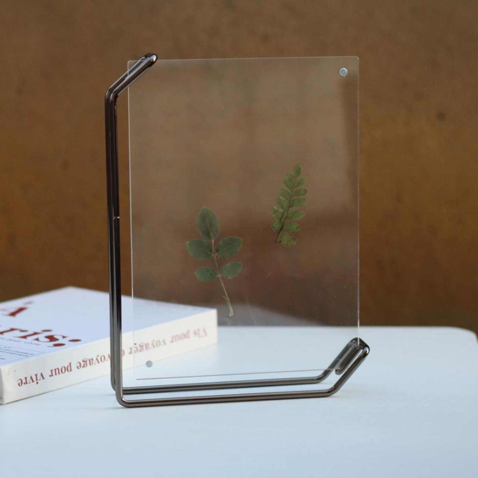 Black Floating Photo Frame, Double Sided Frame for Pressed Flowers ...