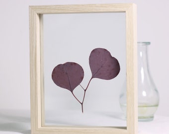 Beige fineer zwevend frame dubbel glas frame houten fotolijsten glazen frame voor bruiloft tafel teken, geperste bloemen, 4x6, 5x7, 6x8 inch