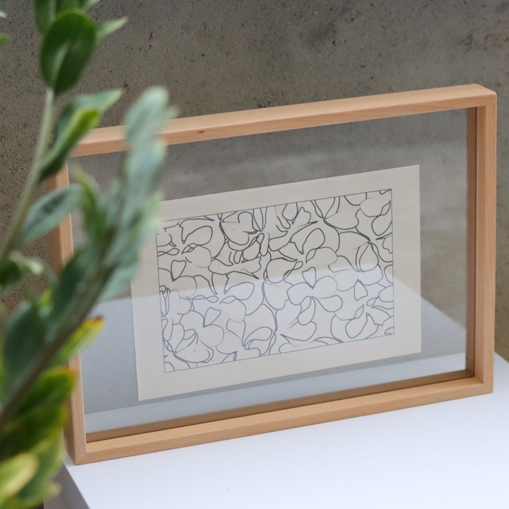 Cadre Photo Flottant Double Face Transparent - Plusieurs Tailles (A4, A3, Carré...), En Verre Acrylique Et MDF